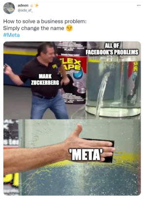 推特最好的 | 臉書的新名稱是 Meta，人們沒有留下深刻印象