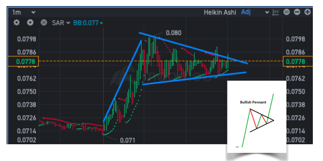 Bullish pennant, let’s go guys ^-^