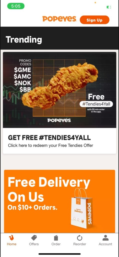 Chill and get some free Tendies