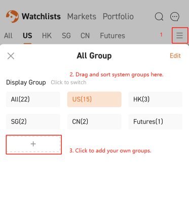 How to manage a watchlist group?