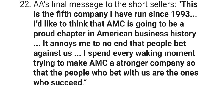 AMC将成为美国商业史上引以为豪的篇章