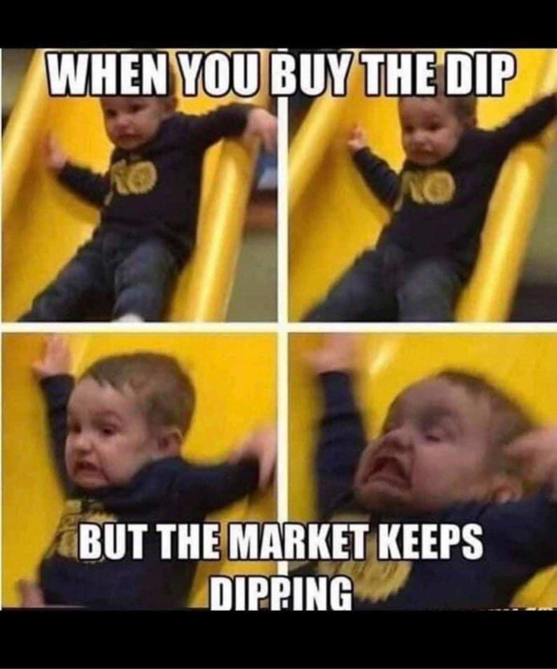 MooHumor: When you buy the dip but the market keeps dipping