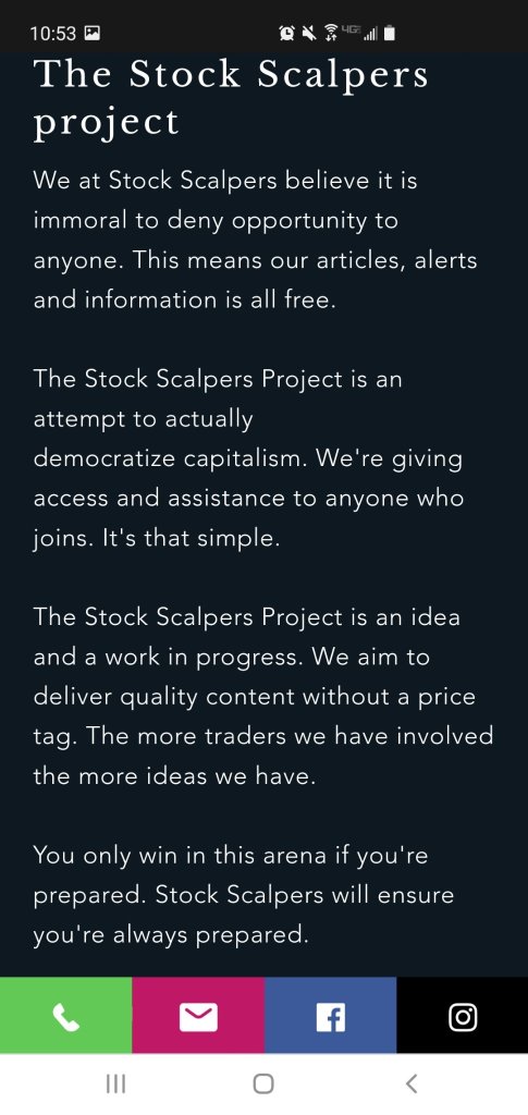 Stock Scalpers Project