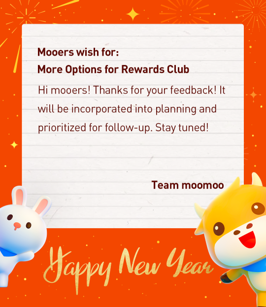 A Reply from Santa Moo: More Options for Rewards Club