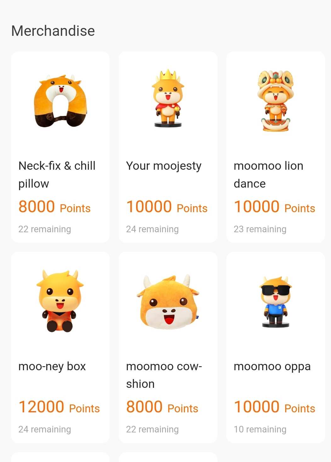Enquiries for moomoo March 2022 merchandise rewards in up co