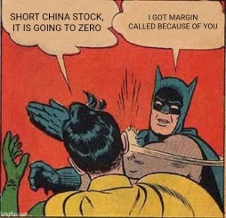 Lesson for those who listened to others and shorted China stock