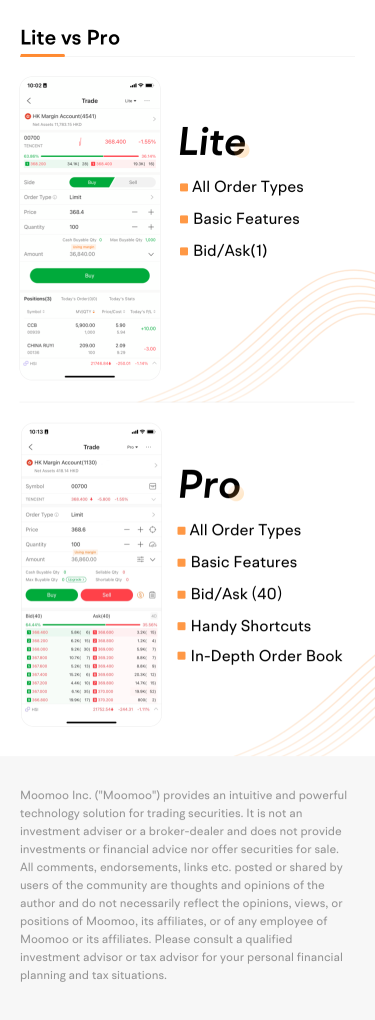 Keep It Simple: Lite Mode of Trade Page