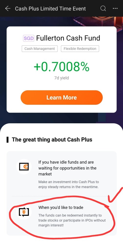 Cash Plus ➕？显示盈亏吗？