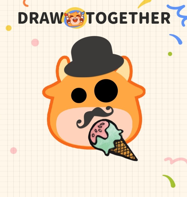 eating icecream with dizzy face~