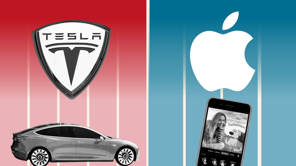 Could Tesla's stock become a super stock competitor to Apple?
