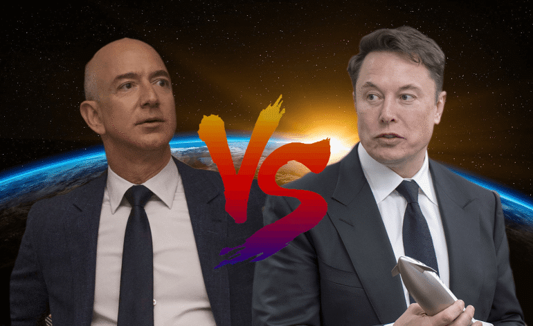 Elon Musk says Jeff Bezos takes himself 'too seriously' and needs to work harder