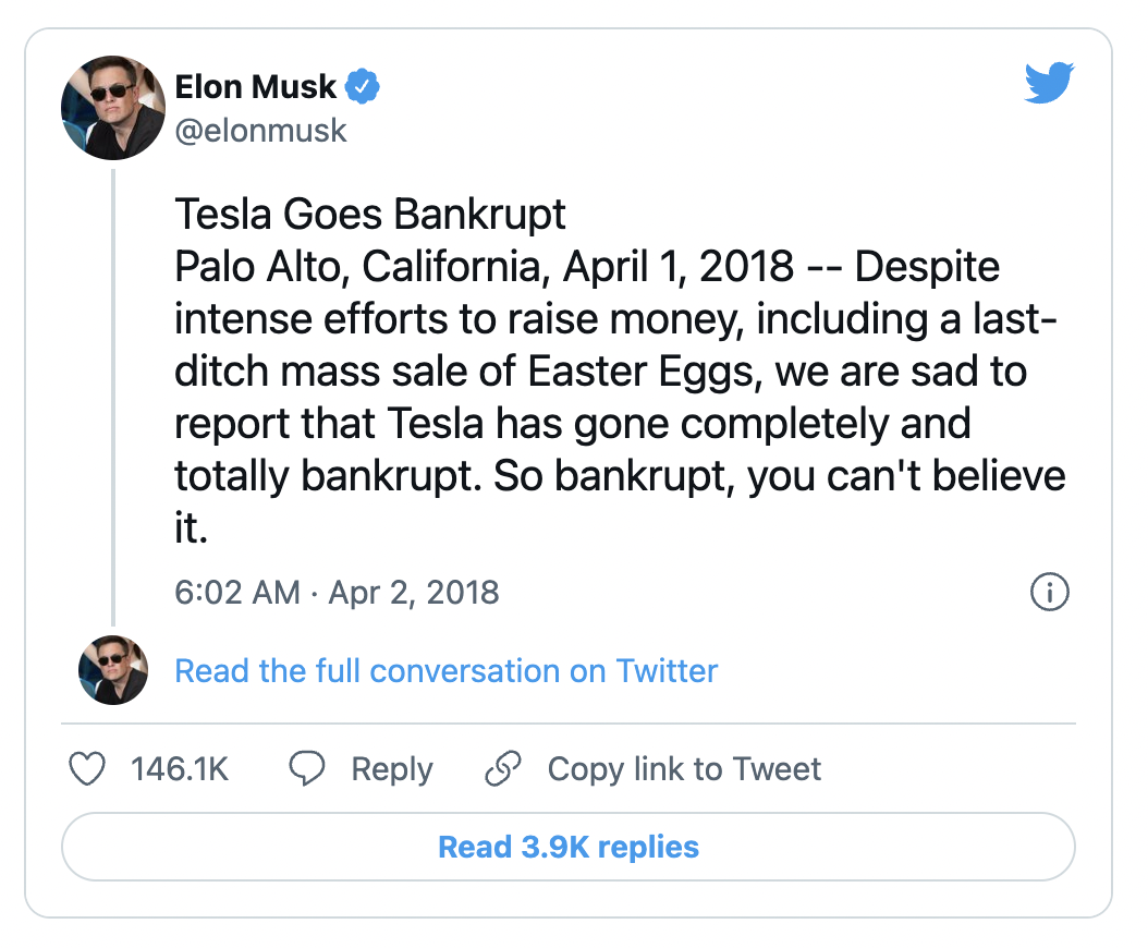 一日でTwitterの価値を27%増加させたElon Musk。彼がツイートで引き起こした他の資産についてはこちらです。