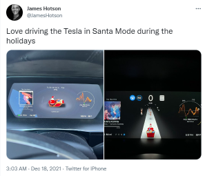 Do you want Tesla Santa Mode?