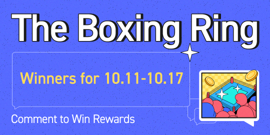 Congrats! Winners for 10.11-10.17