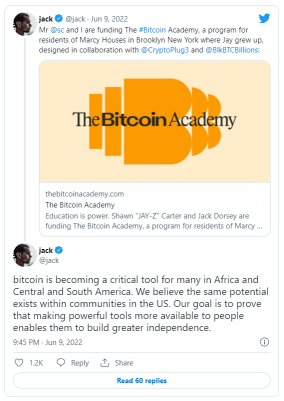 Jay-Z and Jack Dorsey criticized for launching 'Bitcoin Academy' in rapper's childhood home