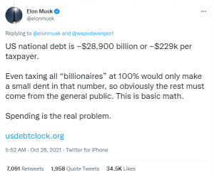 Elon Musk on US national debt: &#039;something has got to give&#039;