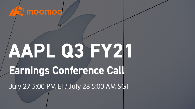 Apple Q3 FY21 収益会議のコール