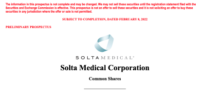 IPO-pedia | バウシュヘルスの美容機器メーカーであるSoltaがIPOを申請しています
