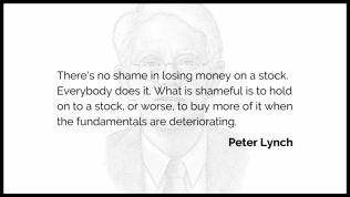 [Quote of the day]There's no shame in losing money on a stock...