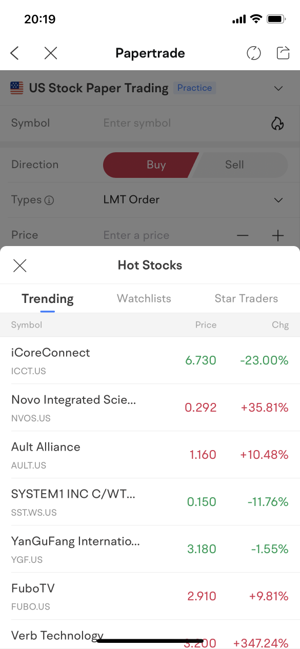 Track my paper trading performance