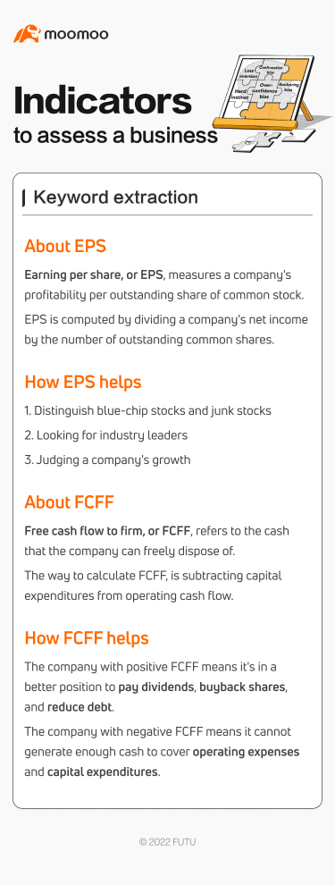 What is EPS and FCFF?