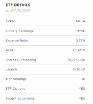 骑在元宇宙概念的浪潮上：META ETF在四个月内突破30000万美元管理资产规模