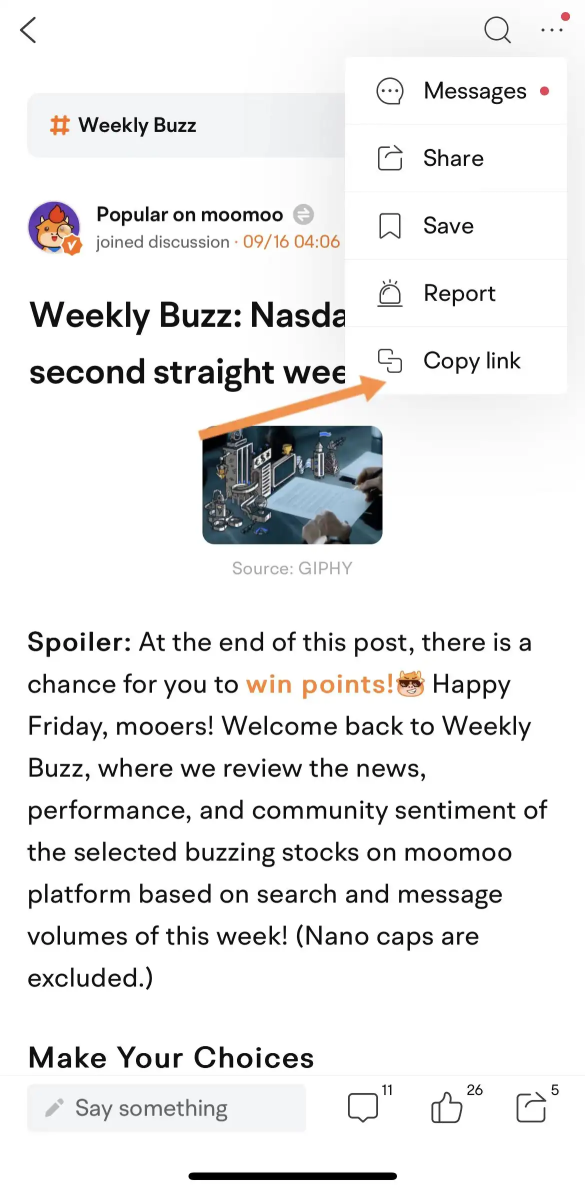 Share the best writing you read on moomoo in October!