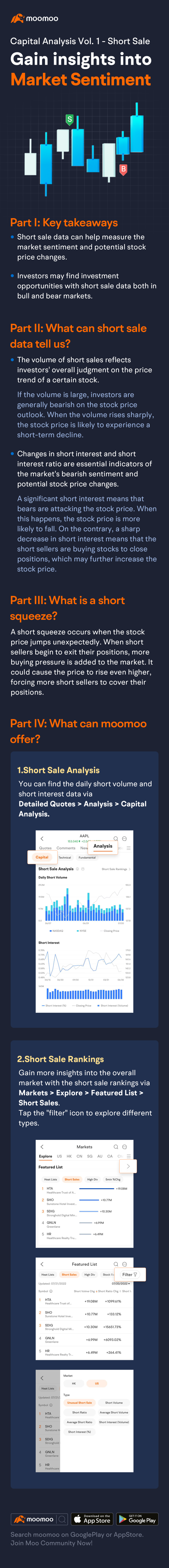 Gain insights into market sentiment with short sale data