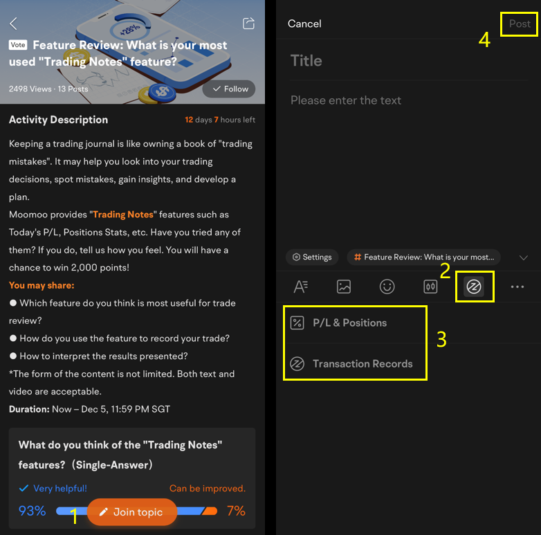 New Interface for "Trading Notes": Make trading journals easier and more efficient