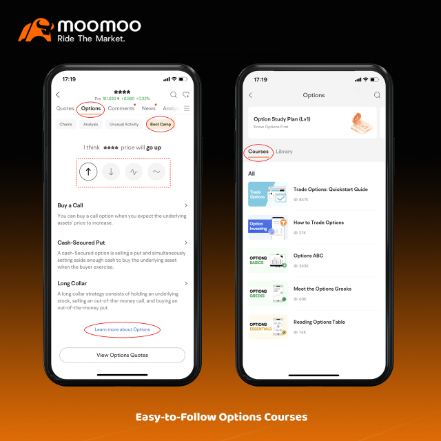 What functions do you like when trading options on moomoo?