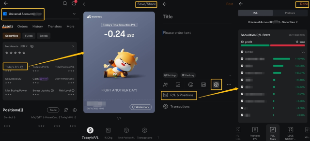 Trading kick-off: Post the P/L of your first trade on moomoo