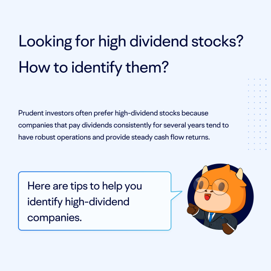 Explore moomoo feature: Looking for high dividend stocks? Try high dividend list