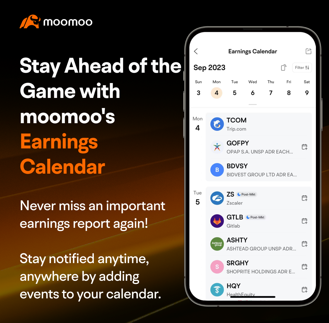 Explore moomoo features: Stay Ahead of the Game with moomoo's Earnings Calendar