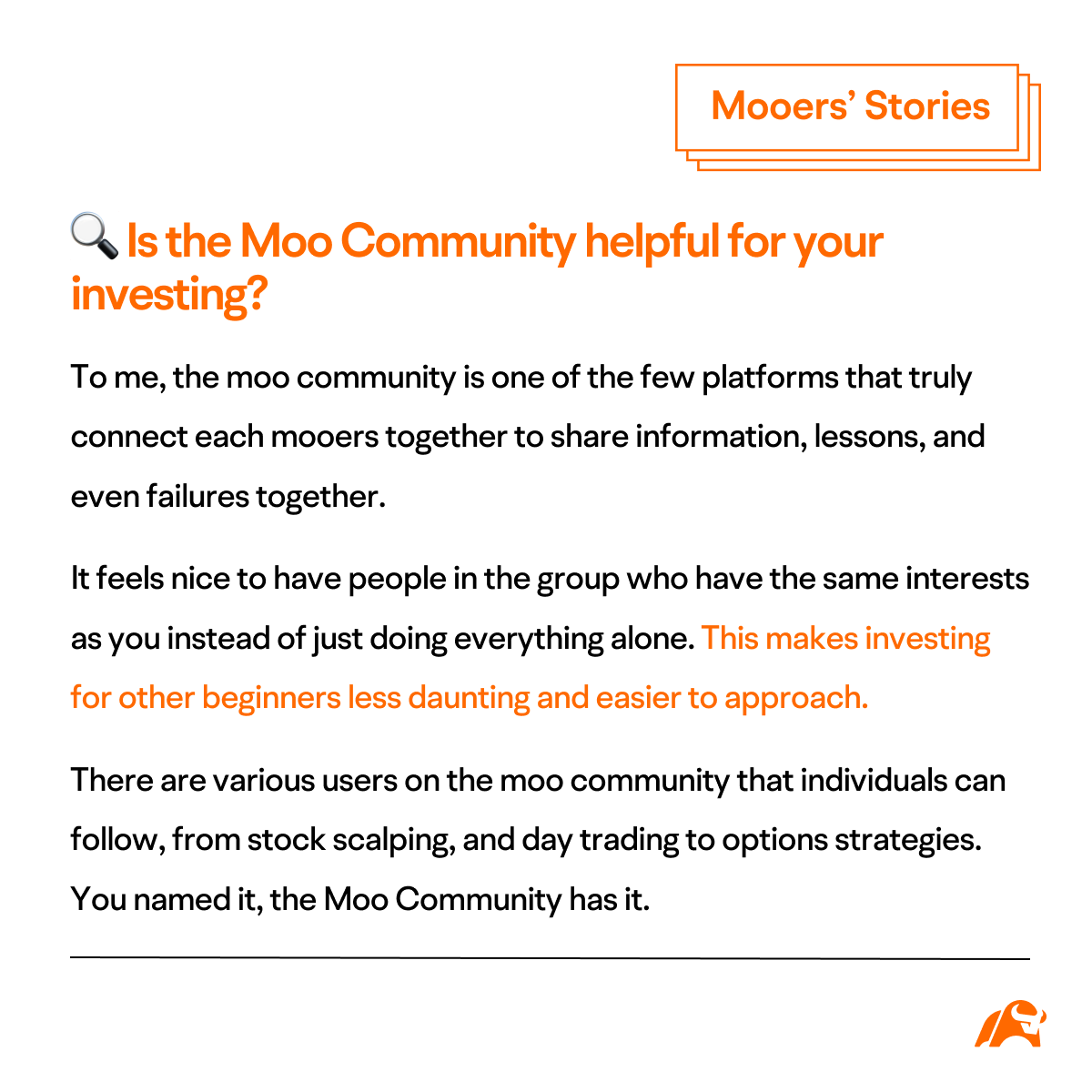 Mooers' Stories | The power of 'Don't Settle': Brian's career and investment evolution