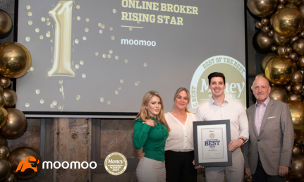 交易平台 Moomoo 被 Money 雜誌評為在線經紀人新星黃金獲獎者