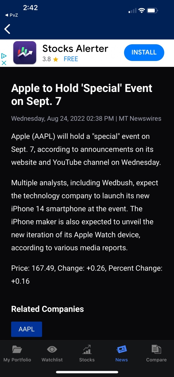 Apple “Special” Event