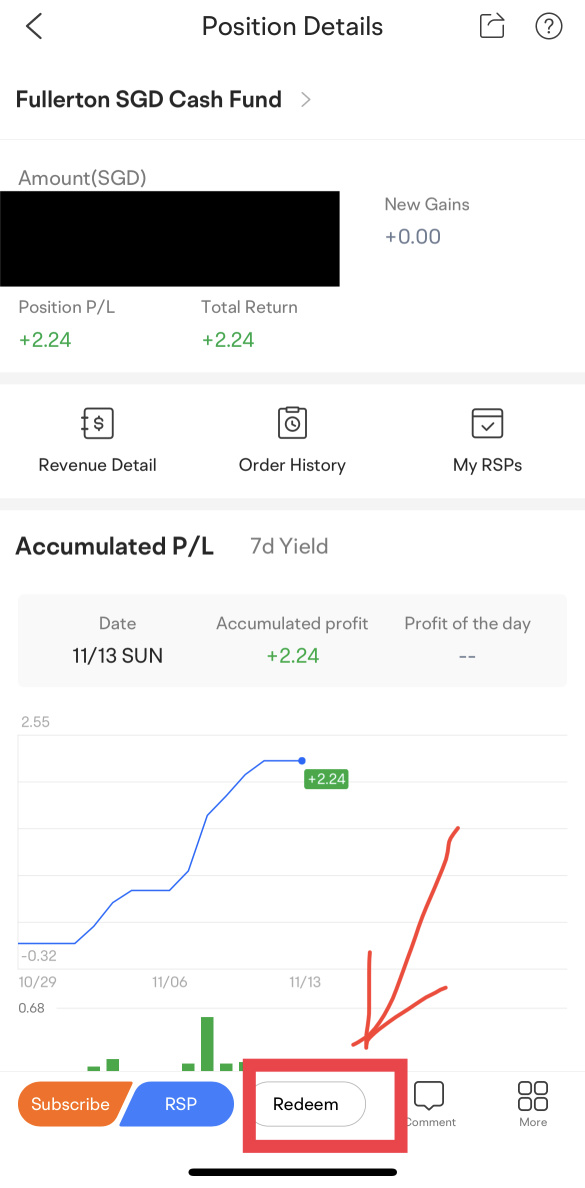 What I did to “reserve” cash in Universal Account and not get stuck in Fullerton SGD Cash Fund.