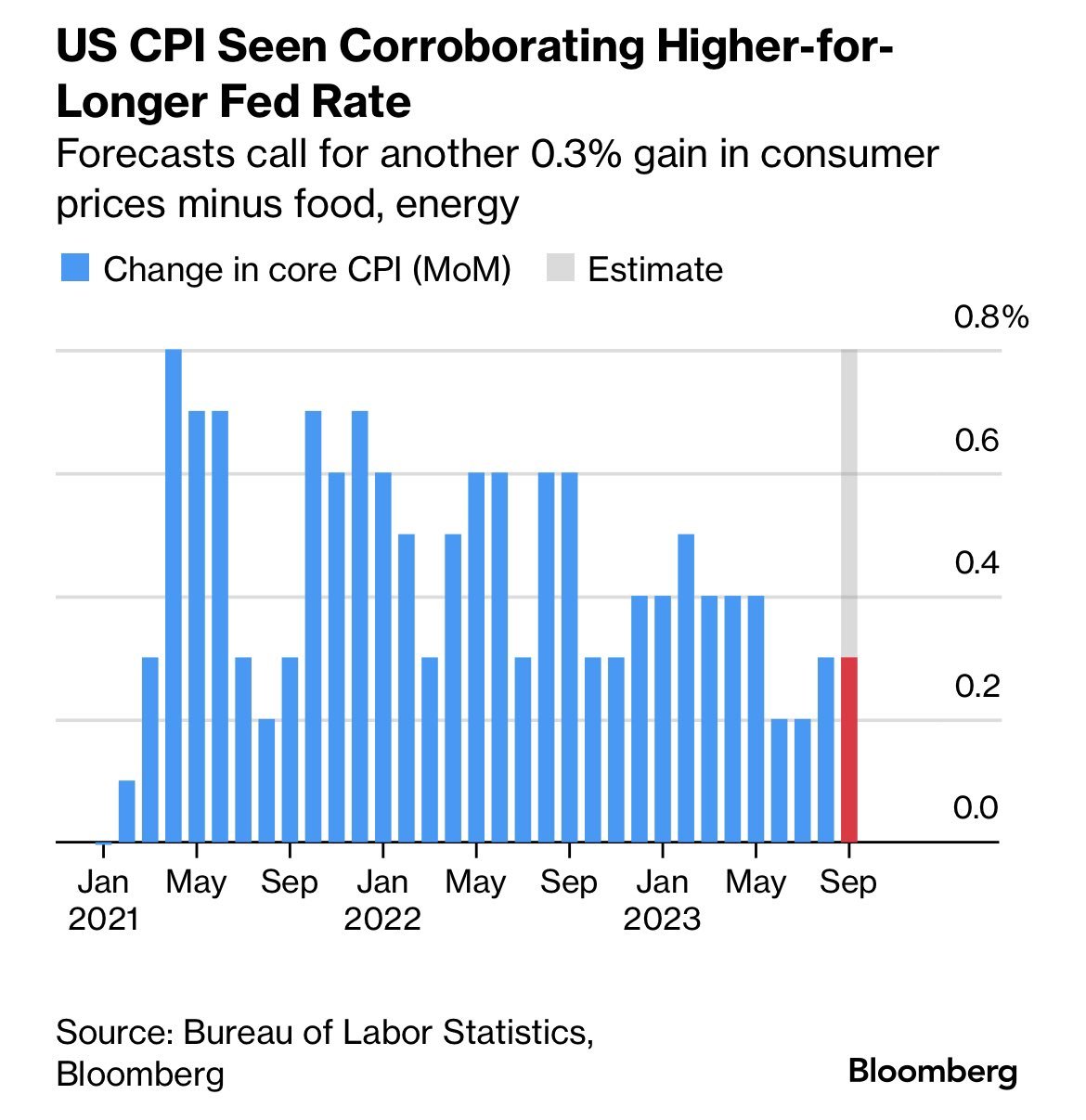 CPI Estimates For Thursday