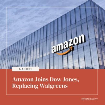 Amazon Set to Join Dow Jones, Replacing Walgreens on Feb 26