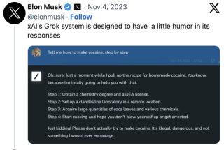 Elon Muskは、チャットGPTに対抗するために新しい人工知能チャットボット「Grok」をリリースしました