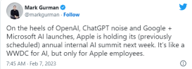 What Is Apple’s Response to Microsoft’s ChatGPT?
