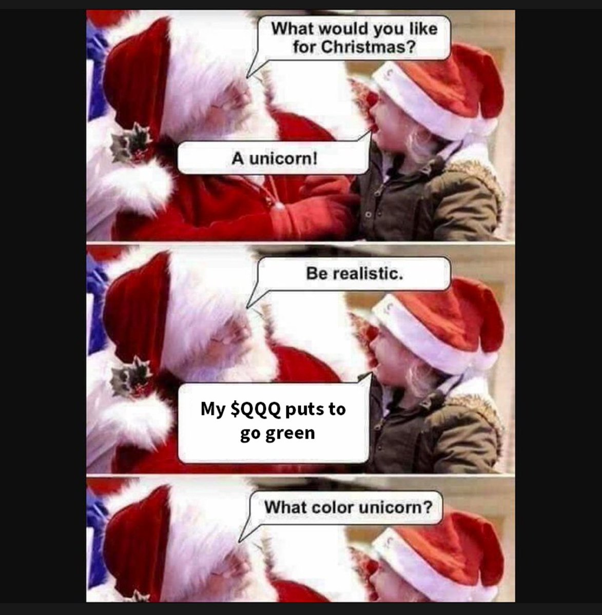 Good luck, kid. 🎅  $Invesco QQQ Trust (QQQ.US)$