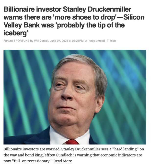 A hard landing is coming warns billionaire investor Stanley Druckenmiller who believes that the Silicon Valley Bank failure was just the tip...