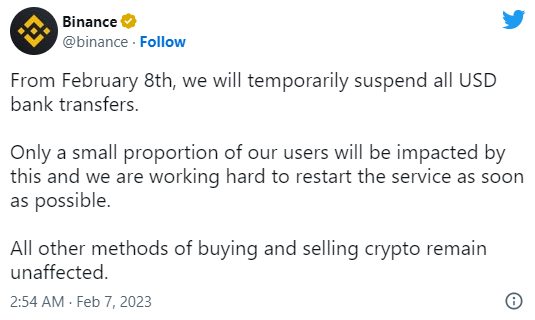 Why Did Binance Just Halt USD Withdrawals?