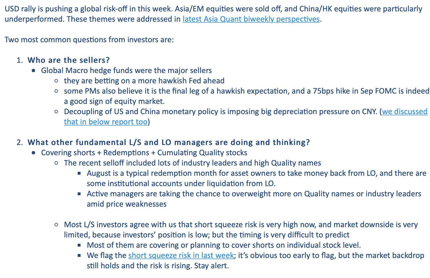 Short squeeze risk is still very high in emerging markets