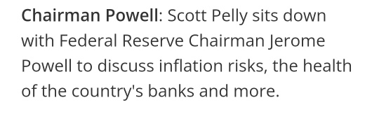 杰罗姆·鲍威尔将在本周日晚上《60分钟》节目中发表讲话。我想知道他会不会说些什么来影响市场。