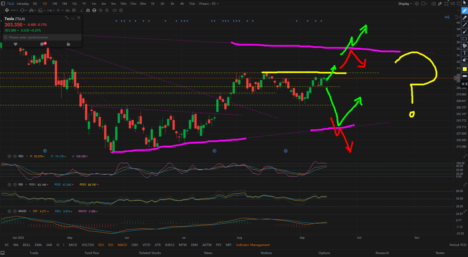 Tesla's Technical Outlook