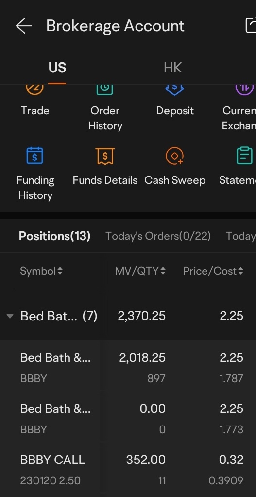 $Bed Bath & Beyond Inc (BBBY.US)$ sure would be nice if this holds to tomorrow's market. would love to see those calls go through the roof.