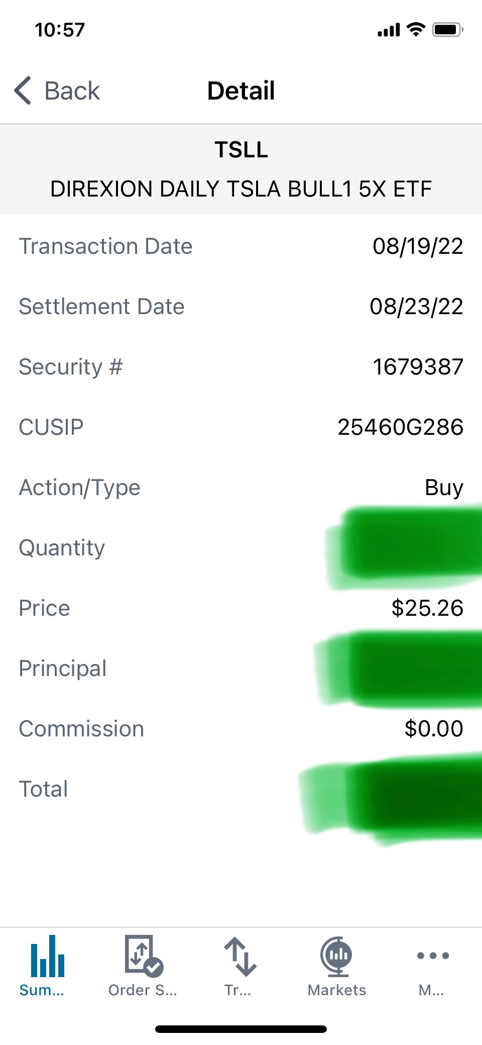 $特斯拉 (TSLA.US)$每个人都在等待，但我认为…的时候到了无论是好是坏，所以我花了25，26美元(特斯拉约800美元)购买了TSLL，这可能不是我一生中最划算的购买。 这在这一点上似乎是合理的，但需要标普500ETF超过425，否则我就卖了。 不接受任何损失。