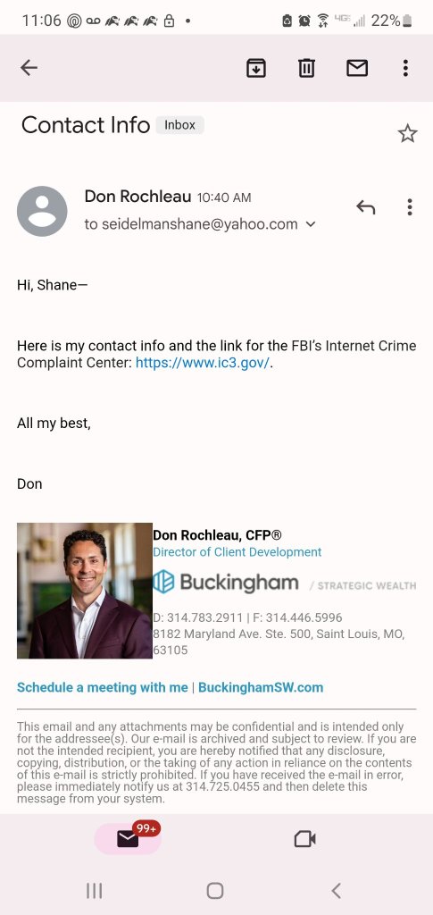 FBI SCAM PHONE/SITE LINE